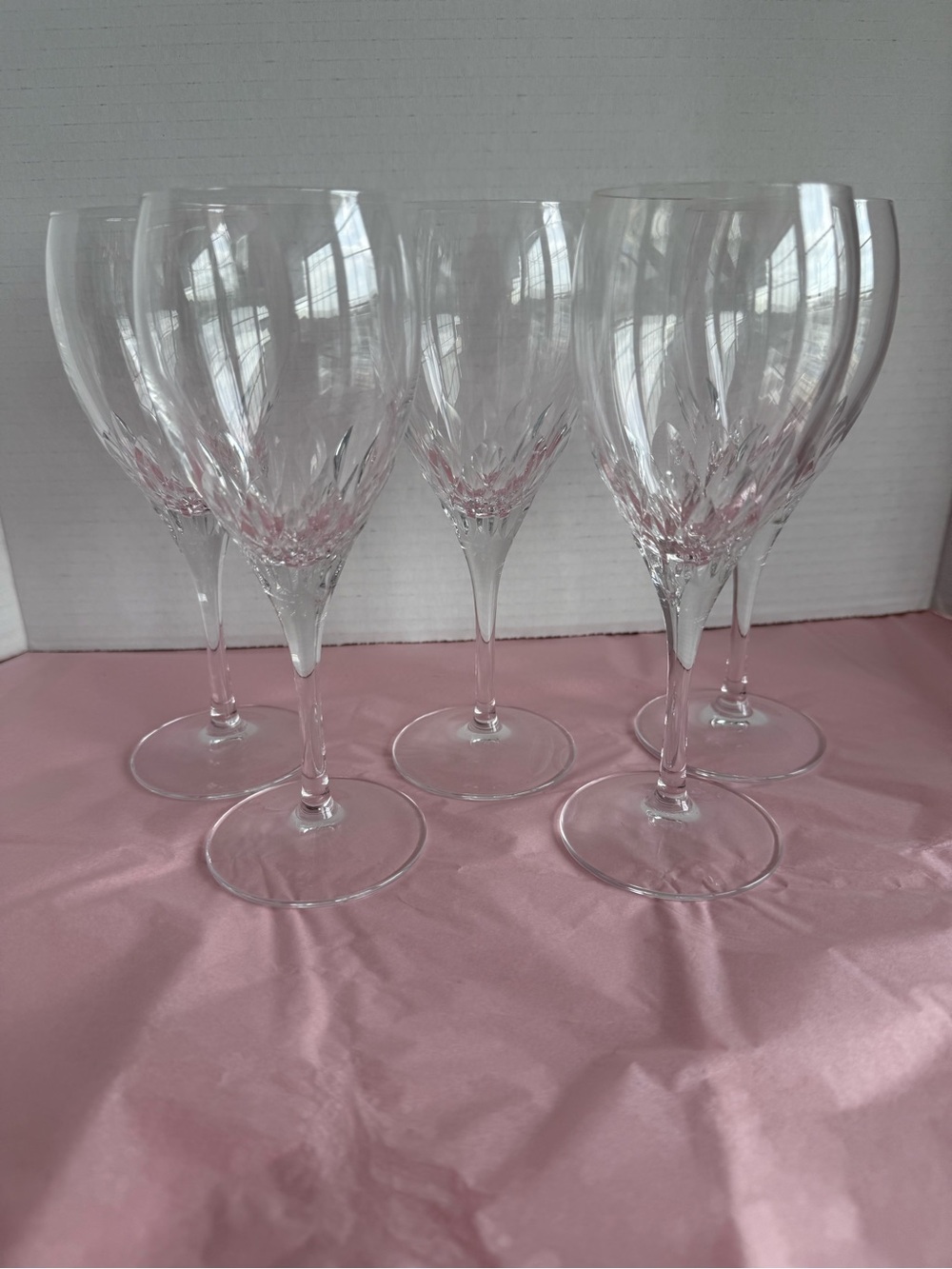VTG Cristal D'Arques-Durand "Capella" Clear Crystal Wine Stemware Set of Five